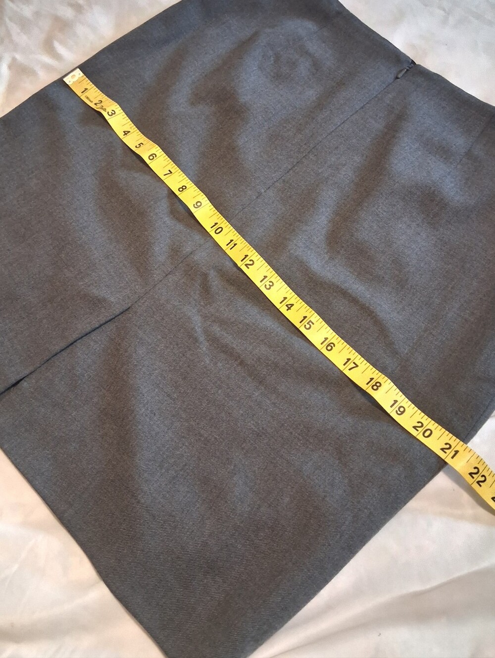 Brooks Brother Women Pencil Skirt Wool Blend Gray Quiet Luxury Minimalist Sz12 - Picture 5 of 12
